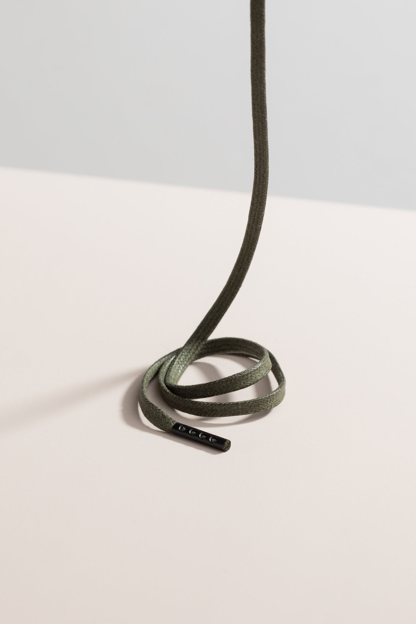 Olive - 3mm Lacets Cirés Plats