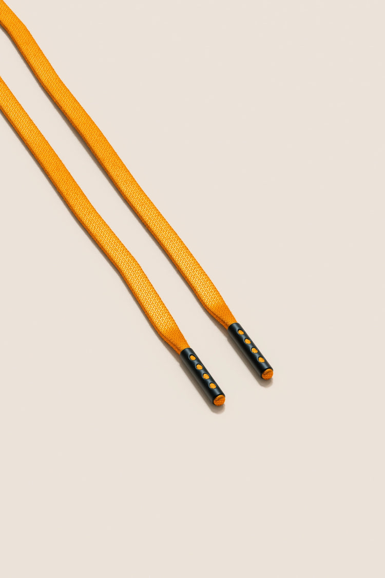 Senkels Buckthorn 3mm Flat Waxed Shoelaces with Black Matte Aglets