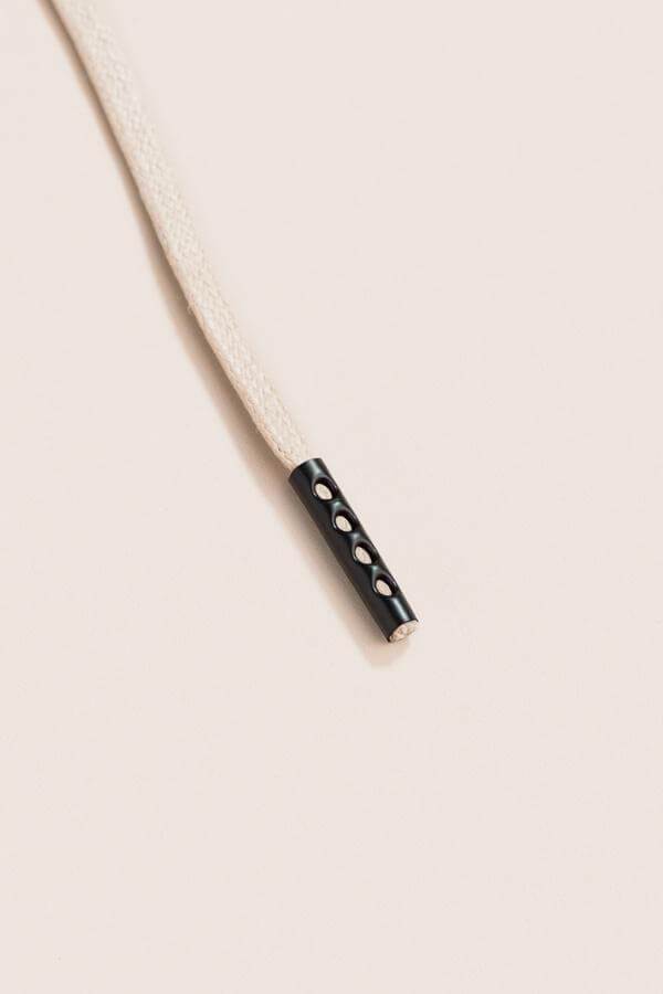 Bone White - 3mm Flat Waxed Shoelaces