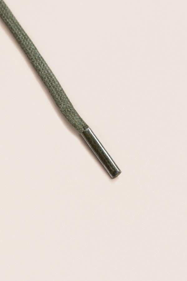 Olive - 3mm Lacets Cirés Plats
